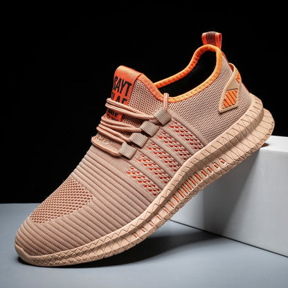 Men's Sneakers Shoes Lightweight Breathable Running Walking Yoga Sports Footwear Soft Sole Lace-up Shoes The Clothing Company Sydney