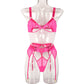 Lace Hollow Out 3 Piece Set Wireless Underwear Sensual Lingerie Set The Clothing Company Sydney