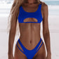 2 Piece Micro Bikini Swimsuit Rib Bikini Set Push Up Women Swimwear Brazilian Cut Out Neon Bathing Suit The Clothing Company Sydney