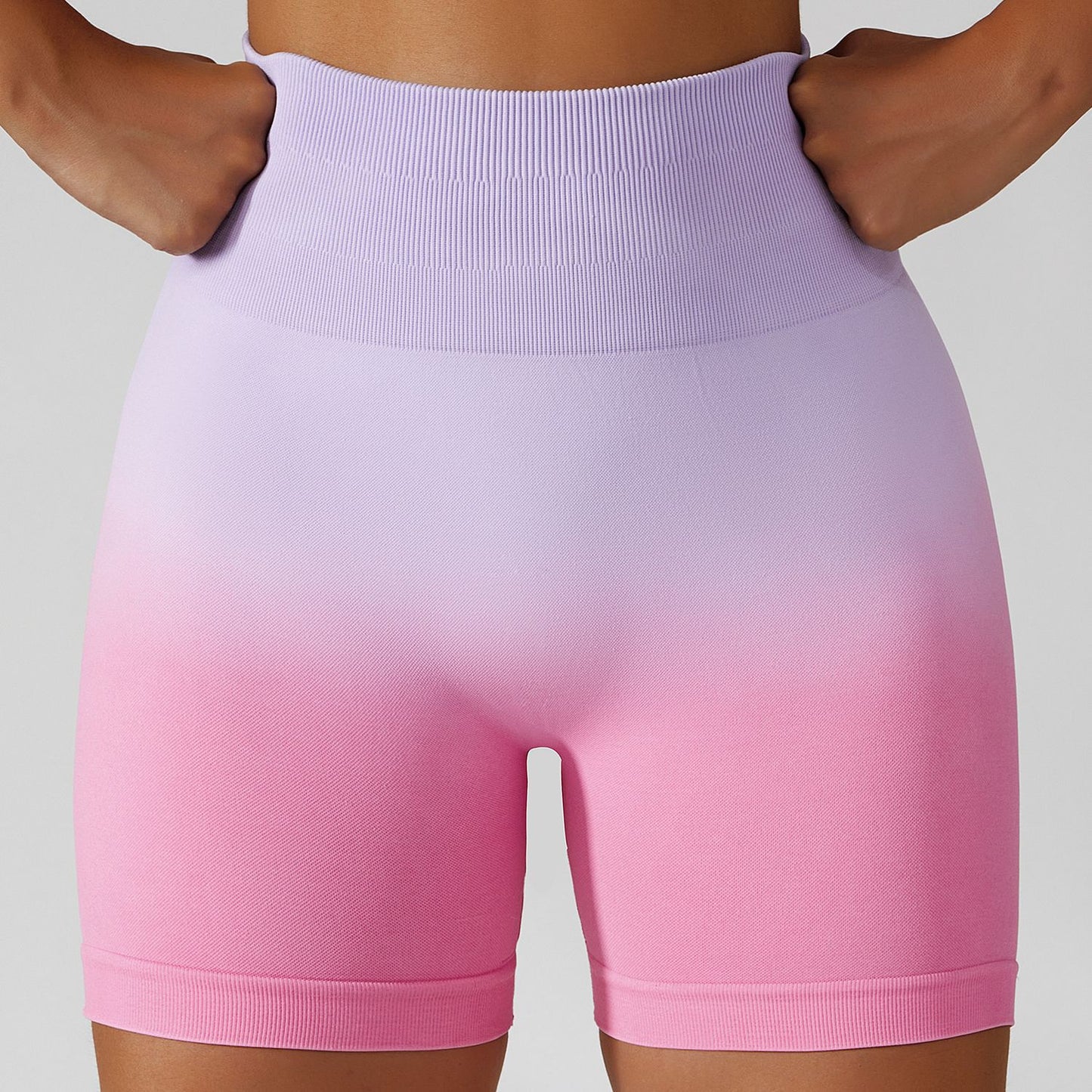 Gradient Seamless Yoga Shorts Gym Running Workout Tight Sports Shorts High Waist Elastic Butt Lifting Fitness Pants Shorts The Clothing Company Sydney