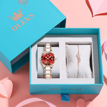 OLEVS Luxury Quartz Japan Movement 30M Water resistant Ceramics Ladies Watch Clothing Company Sydney