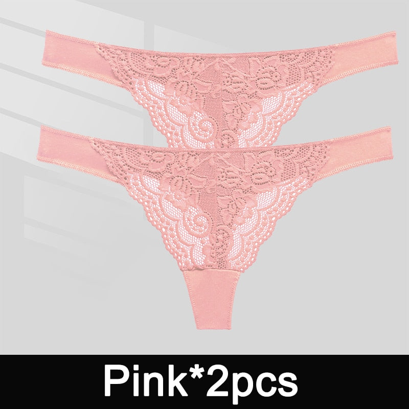 2 Pack Panties Lace Cotton G-String Underwear Lingerie Intimates Underpants Thong Pantys Set The Clothing Company Sydney