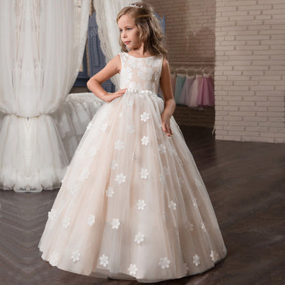 Kid Wedding Dresses for Girls Elegant Flower Princess Long Gown Baby Girl Christmas Dress Size 6 12 14 Years The Clothing Company Sydney