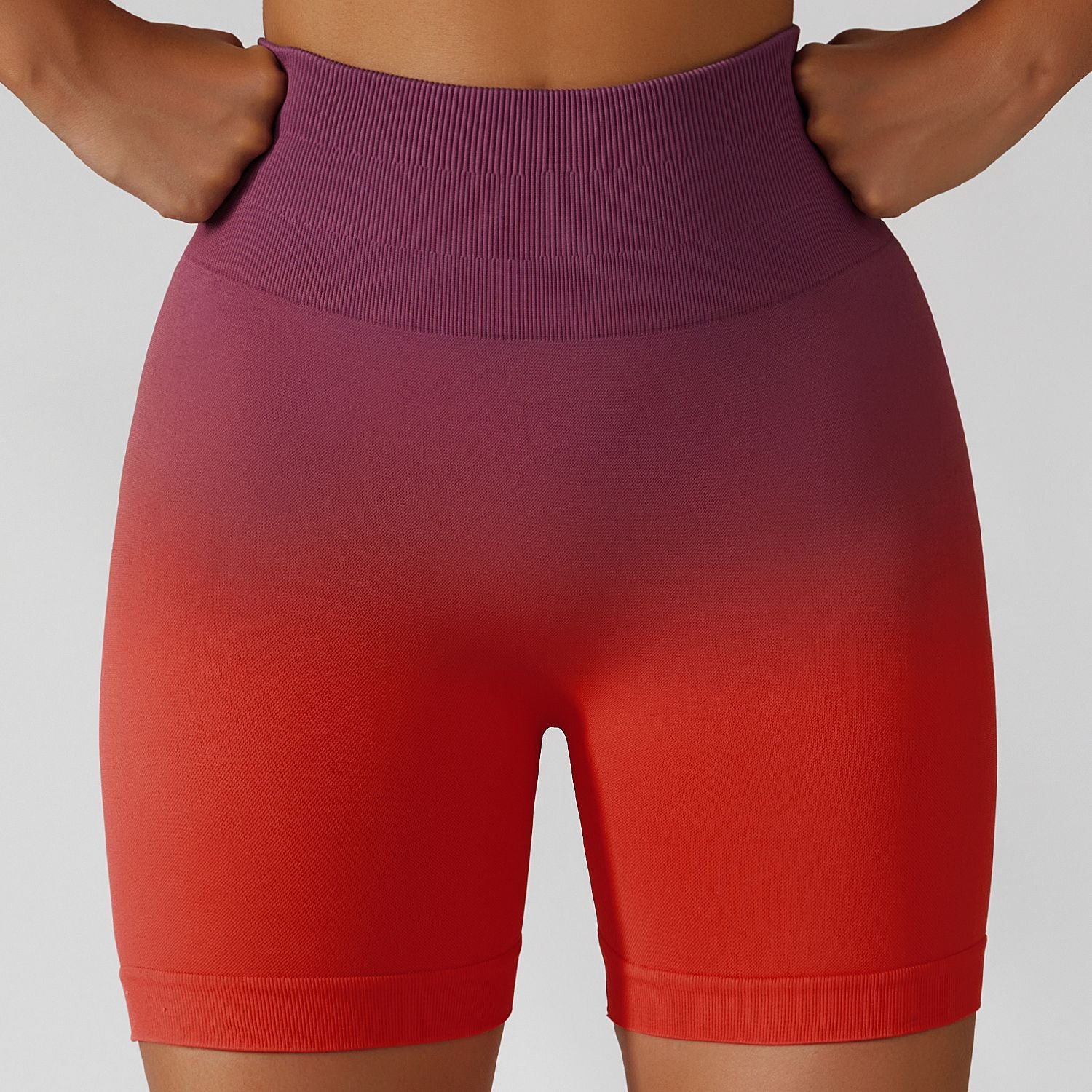 Gradient Seamless Yoga Shorts Gym Running Workout Tight Sports Shorts High Waist Elastic Butt Lifting Fitness Pants Shorts The Clothing Company Sydney