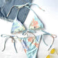 2 Piece Tie Dye Micro Triangle Halter Tie Side Bikini Swimsuit Swimwear Bikini Set Summer Beach Bathing Suit The Clothing Company Sydney