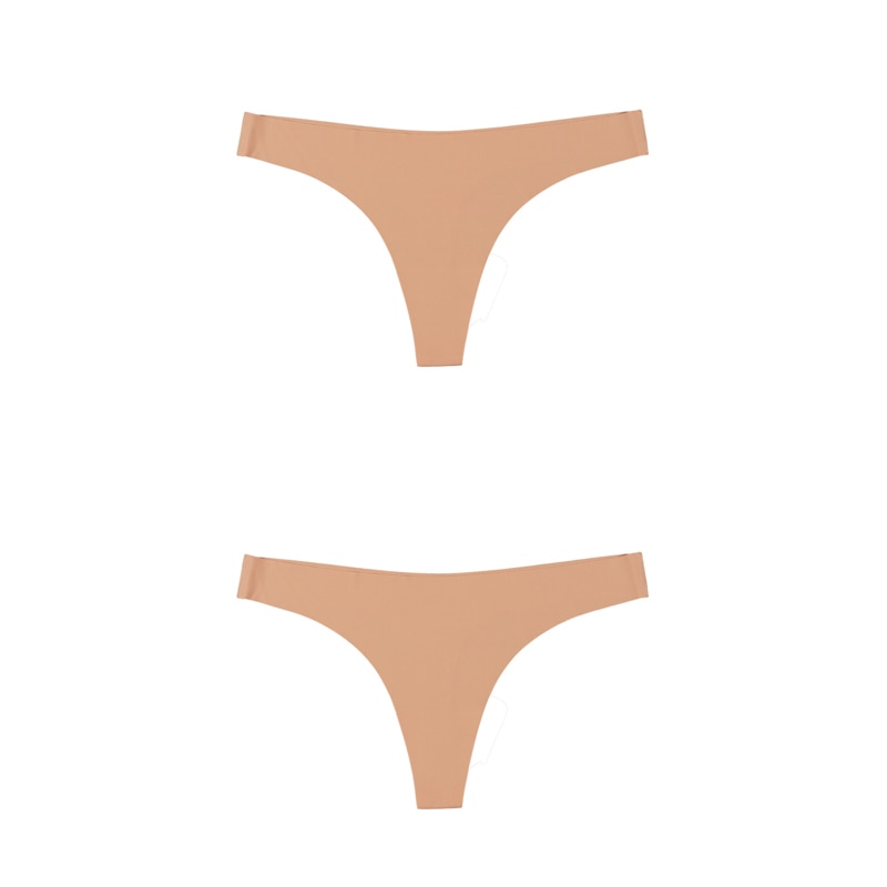 2 Pack Thong G-string Women Seamless Underwear Ice Silk Super Thin Breathable Low Waist Solid Briefs Panties Lingerie The Clothing Company Sydney