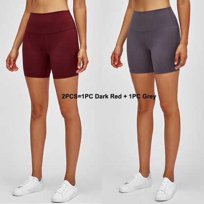 1/2 Pack High Waisted Workout Shorts Super Stretchy Athletic Shorts Soft Women Fitness Yoga Biker Shorts The Clothing Company Sydney