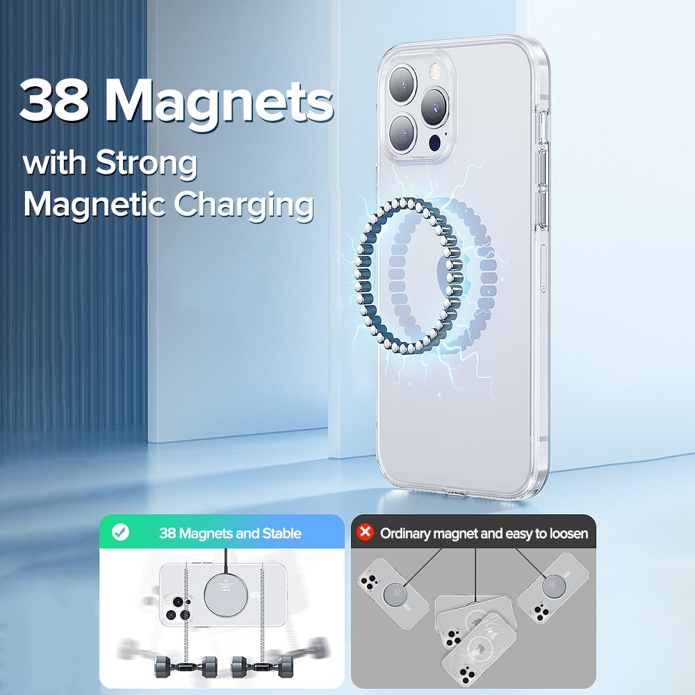 Magnetic Case For iPhone 13 12 Pro Max Transparent Cover For iPhone 13 Pro Max Case Wireless Charger Magnet Back Cover The Clothing Company Sydney