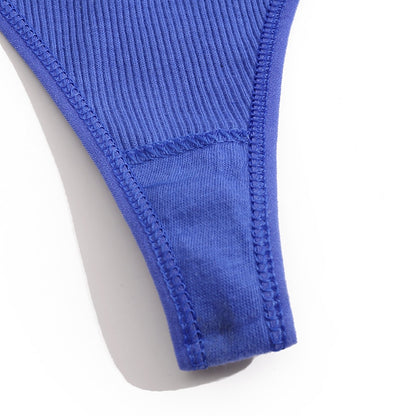 3 Pack Cotton V-Waist G-String Women Panties Comfort Underwear T-Back Thongs Intimates Lingerie Panties Set The Clothing Company Sydney