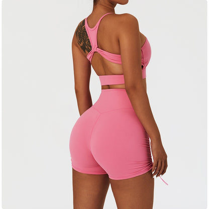 2 Piece Women's Yoga Set Workout Shirts Sport Pants Bra Gym Suits Fitness Shorts Crop Top High Waist Running Leggings Sports Sets The Clothing Company Sydney