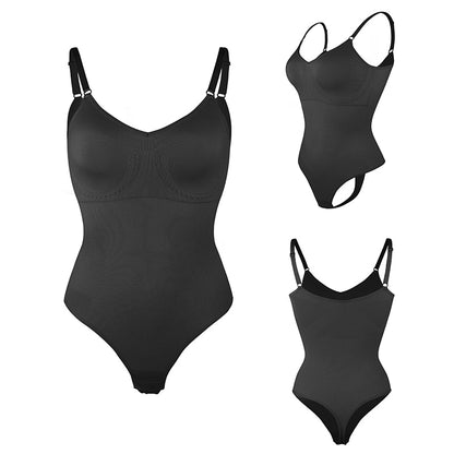 1 Piece Seamless Thongs Bodysuit Women's Shapewear Tummy Control Butt Lifter Smooth Invisible Under Dress Underwear Body Shaper The Clothing Company Sydney