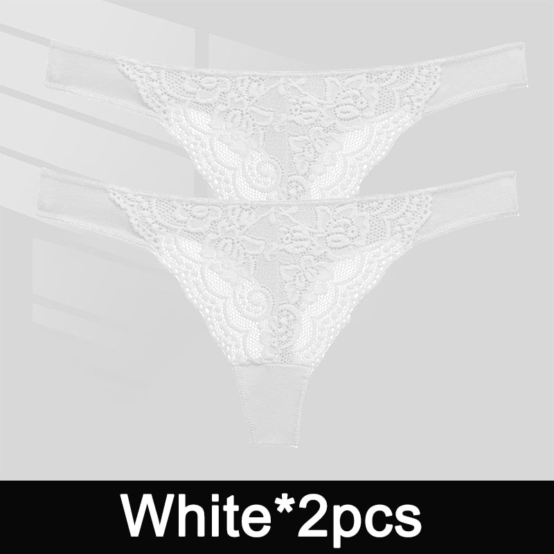 2 Pack Panties Lace Cotton G-String Underwear Lingerie Intimates Underpants Thong Pantys Set The Clothing Company Sydney