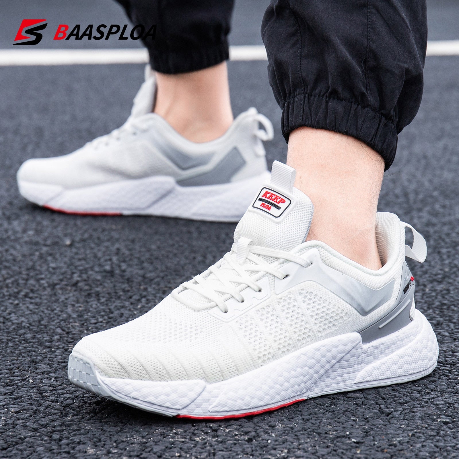 Men's Comfortable Knit Walking Shoes Breathable Fashion Sneaker Anti-Slip Shock-Absorbing Casual Sneakers Shoes The Clothing Company Sydney