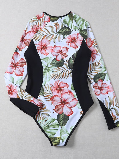 One Piece Swimsuit Swimwear Solid Long Sleeve Backless Rhinestones Diamond Thong Bathing Suit Monokini The Clothing Company Sydney