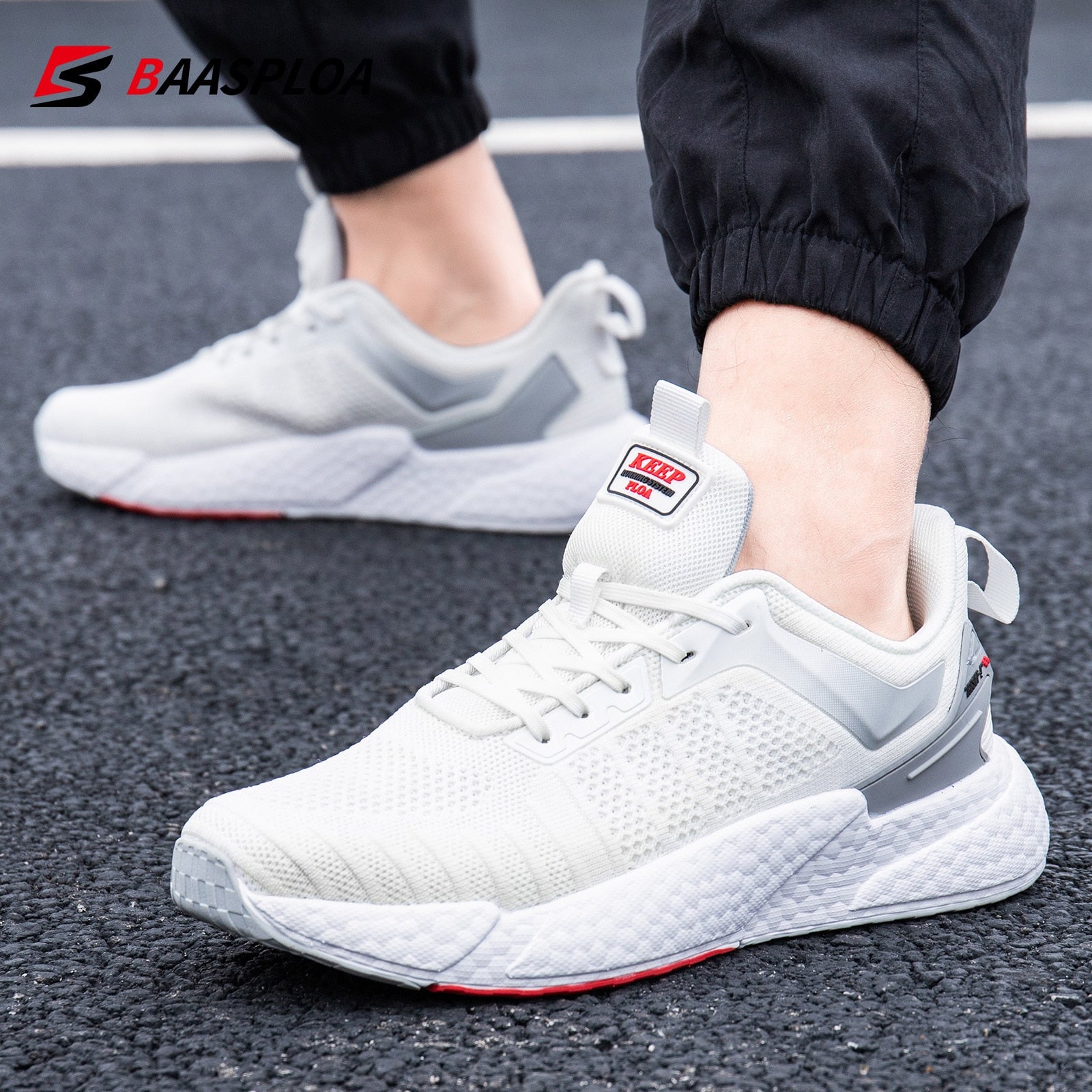 Men's Comfortable Knit Walking Shoes Breathable Fashion Sneaker Anti-Slip Shock-Absorbing Casual Sneakers Shoes The Clothing Company Sydney