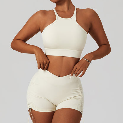 2 Piece Women's Yoga Set Workout Shirts Sport Pants Bra Gym Suits Fitness Shorts Crop Top High Waist Running Leggings Sports Sets The Clothing Company Sydney