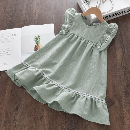 Girls Casual Dresses Fashion Kids Girl Party Ruffles Cute Costumes Children Princess Lace Dress The Clothing Company Sydney