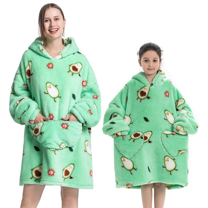 Winter Sherpa Blanket Plush Fleece Family Matching Hoodie Girl Sweatshirt Oversized Hoodie The Clothing Company Sydney