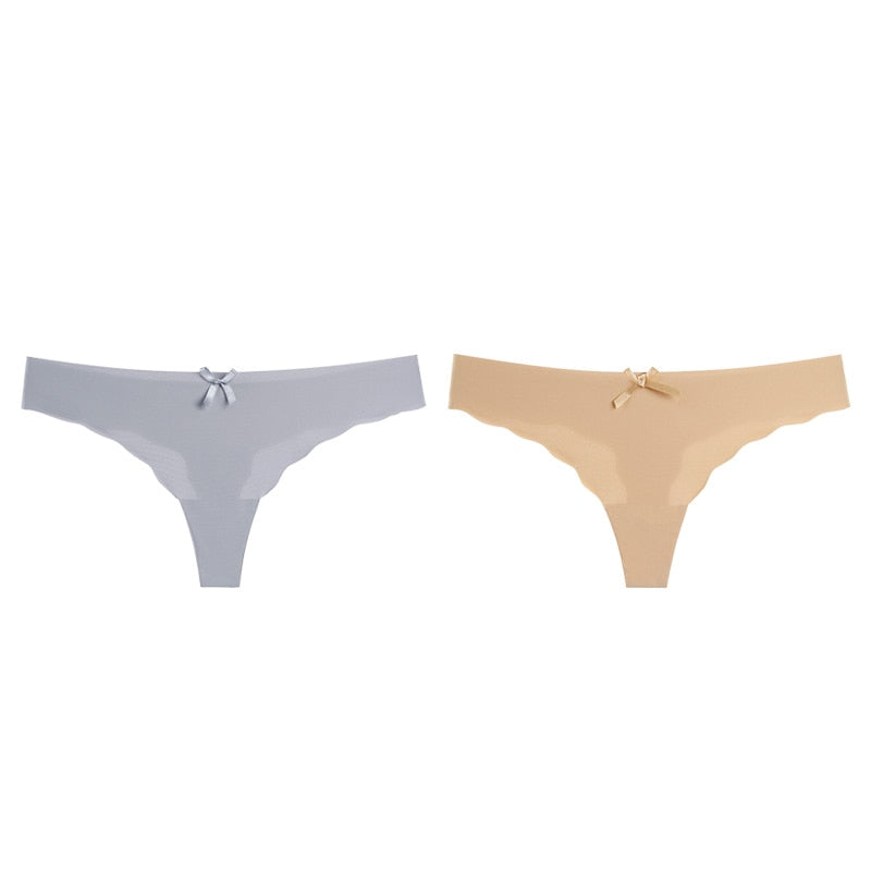 Women's Thongs G-string Underwear Seamless Invisible Panties For Ladies Fashion Ruffle T-back Underpants The Clothing Company Sydney