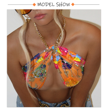 Sequin Backless Slip Mini Chain Straps Short Tulle Cocktail Summer Party Night Lush Prom Dress The Clothing Company Sydney