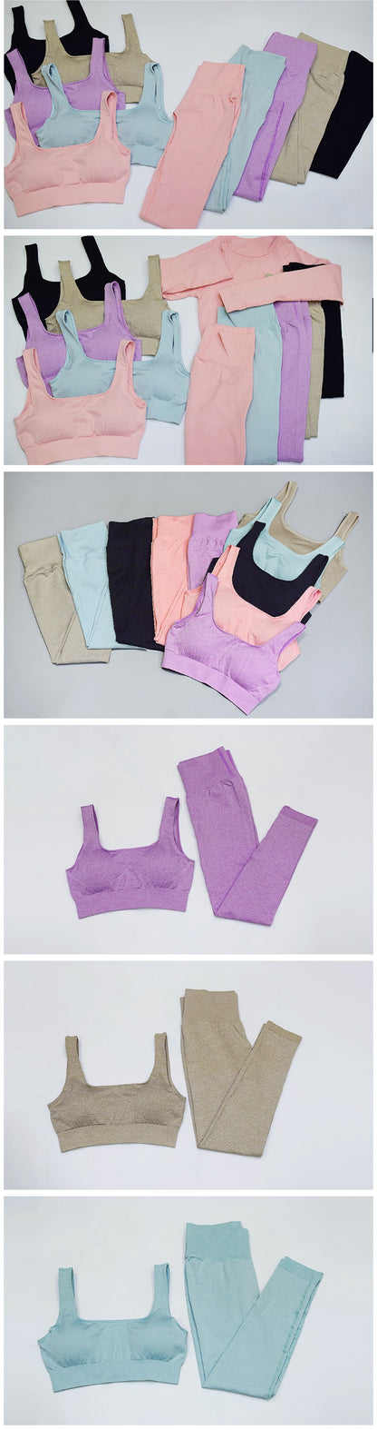 2 Pieces Seamless Fitness Yoga Suit Gym Push Up Clothes Workout Sport Set Padded Sports Bra High Waist Legging Sportswear The Clothing Company Sydney