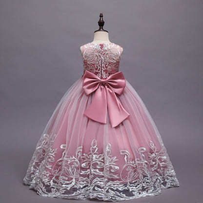 Puffy Tulle Lace Flower Girl Dress Costume Children Bride Ball Gown Princess Dress for Girl Wedding Party Dresses The Clothing Company Sydney