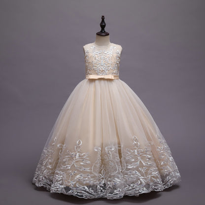 Puffy Tulle Lace Flower Girl Dress Costume Children Bride Ball Gown Princess Dress for Girl Wedding Party Dresses The Clothing Company Sydney