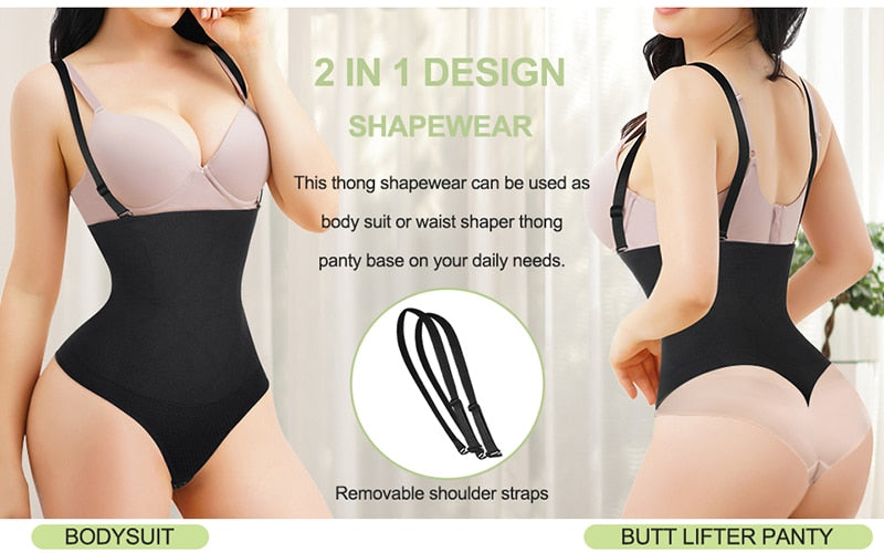 Body Shapewear Thong Waist Trainer Corset Open Bust Body Shaper Seamless Invisible Bodysuit Underwear Shapewear The Clothing Company Sydney