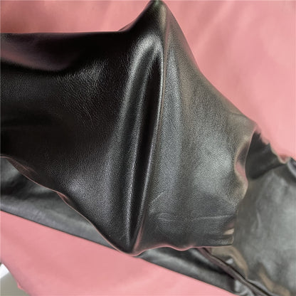 Melody Black Pleather Pants Womens Heat Fleece Lined Leggings Pu Skinny Push Up Trousers The Clothing Company Sydney