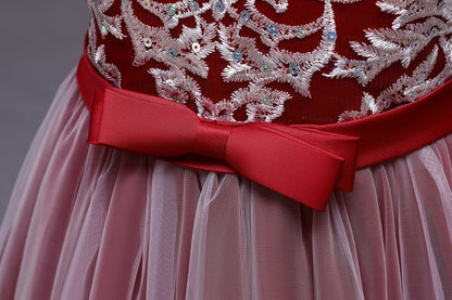 Puffy Tulle Lace Flower Girl Dress Costume Children Bride Ball Gown Princess Dress for Girl Wedding Party Dresses The Clothing Company Sydney