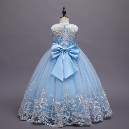 Puffy Tulle Lace Flower Girl Dress Costume Children Bride Ball Gown Princess Dress for Girl Wedding Party Dresses The Clothing Company Sydney