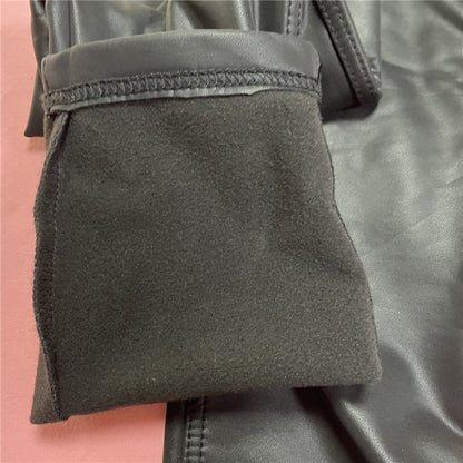 Melody Black Pleather Pants Womens Heat Fleece Lined Leggings Pu Skinny Push Up Trousers The Clothing Company Sydney