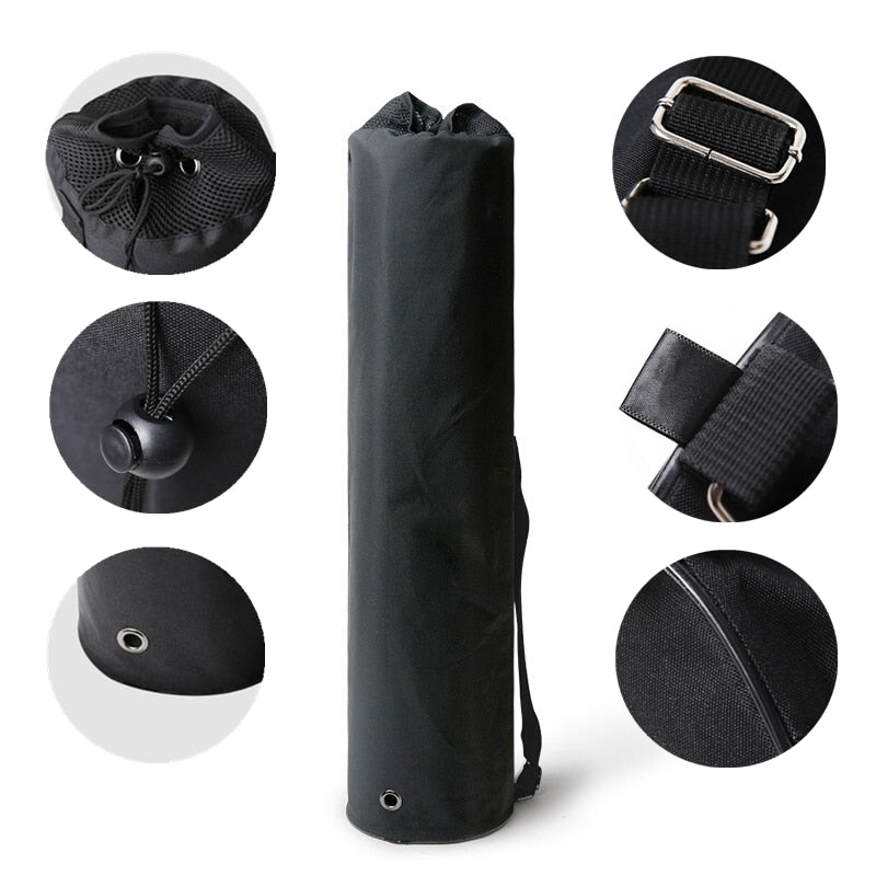 Portable Black Yoga Mat Bag Outdoor Gym Sports Fitness Dance Storage Pilates Carry Bag The Clothing Company Sydney