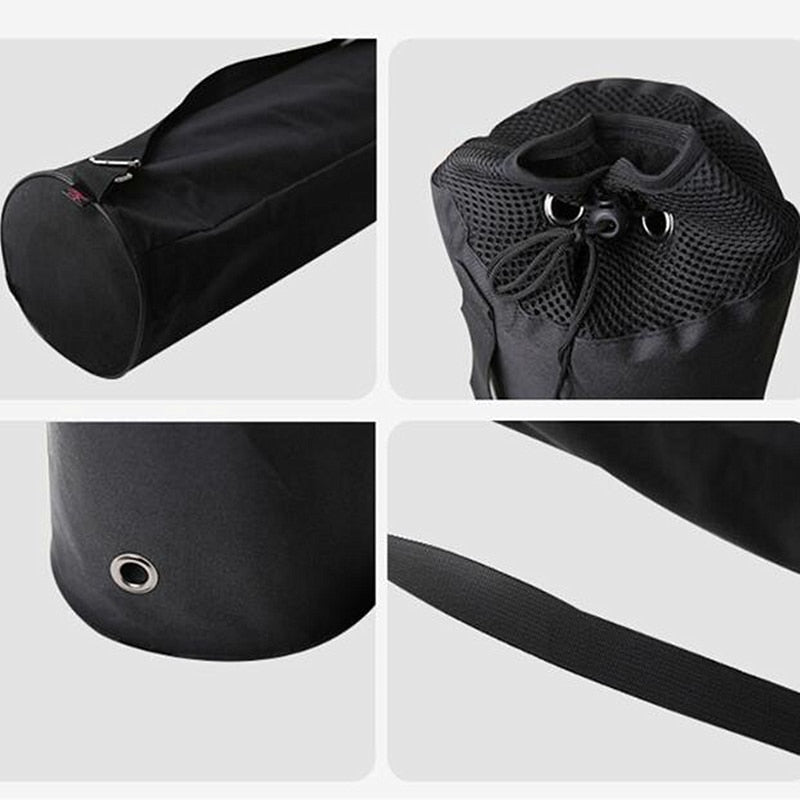 Portable Black Yoga Mat Bag Outdoor Gym Sports Fitness Dance Storage Pilates Carry Bag The Clothing Company Sydney