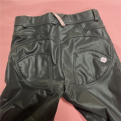 Melody Black Pleather Pants Womens Heat Fleece Lined Leggings Pu Skinny Push Up Trousers The Clothing Company Sydney