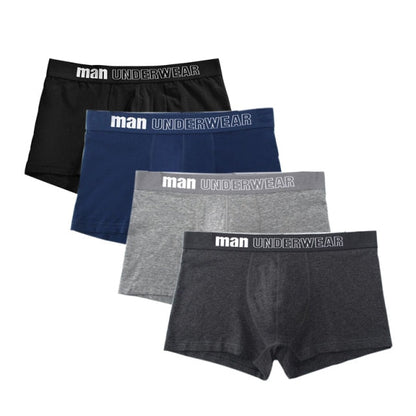 4 pack Men's Boxer Underwear Cotton Boxershort Breathable Solid Flexible Shorts Boxers Underpants Mens Undies The Clothing Company Sydney