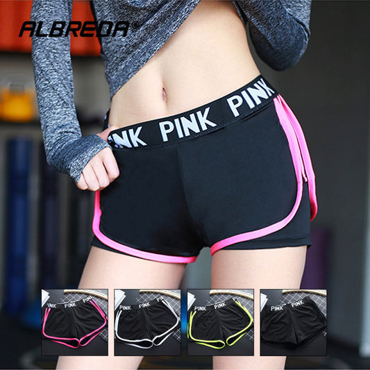 Sports running Yoga Middle Waisted Gym Fitness Elastic Quick Dry Running Shorts The Clothing Company Sydney