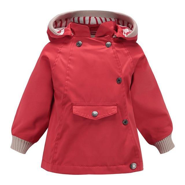 Boys Girls Waterproof Hooded With Pocket Cotton Lined Windbreaker Rain Children Kids Jackets The Clothing Company Sydney