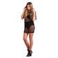 Summer Mesh Mini Dress Female Holiday O Collar Party Casual Dress Black Lace Dress The Clothing Company Sydney