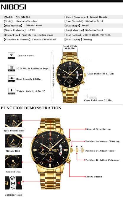 Luxury Sports Quartz Water Resistant Watches The Clothing Company Sydney