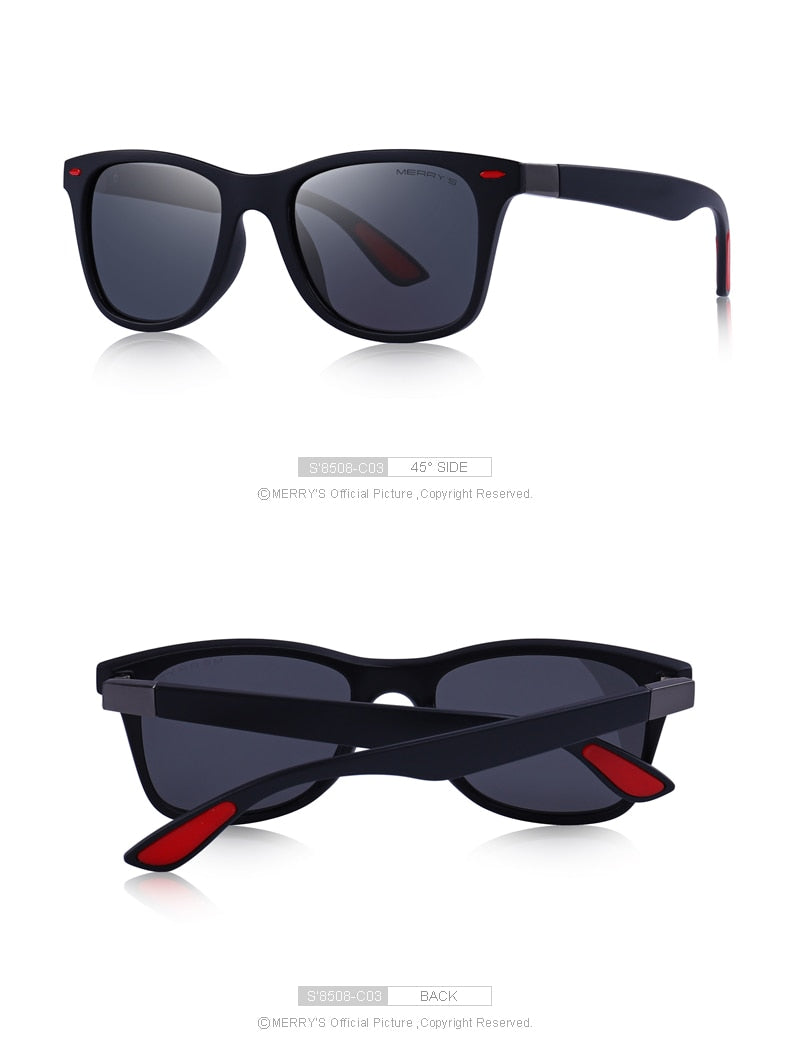 Unisex Classic Retro Rivet Polarized Lighter Design Square Frame Sunglasses Lighter Design Square Frame with UV Protection The Clothing Company Sydney