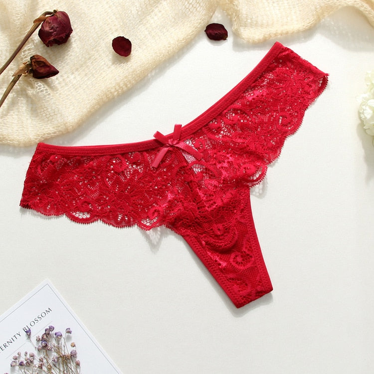 3 Piece Lace Sexy G-String Briefs Lingerie Low Waist Cotton T-back Female Underwear Panties The Clothing Company Sydney