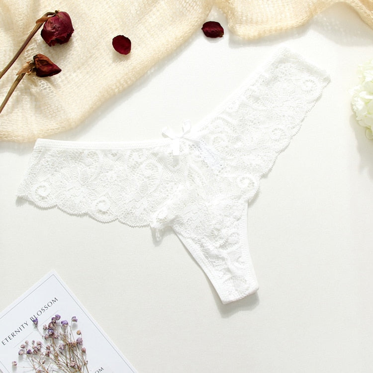 3 Piece Lace Sexy G-String Briefs Lingerie Low Waist Cotton T-back Female Underwear Panties The Clothing Company Sydney