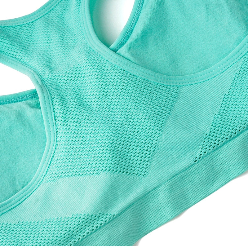 Breathable Sports Bra Absorbent Sweat Shockproof Padded Sports Bra Top Athletic Gym Running Fitness Yoga Sports Top The Clothing Company Sydney