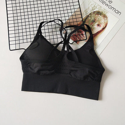 Sports Yoga Running Top With Pads Sportswear Push Up Training Women Fitness Gym High Impact Criss Cross Bra The Clothing Company Sydney