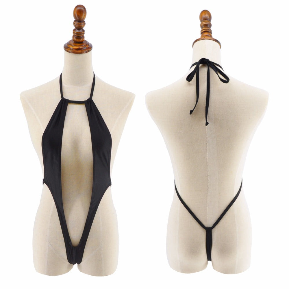 String thong Extreme bodysuits one piece swimsuit Micro Bikini swimwear  monokini bathers