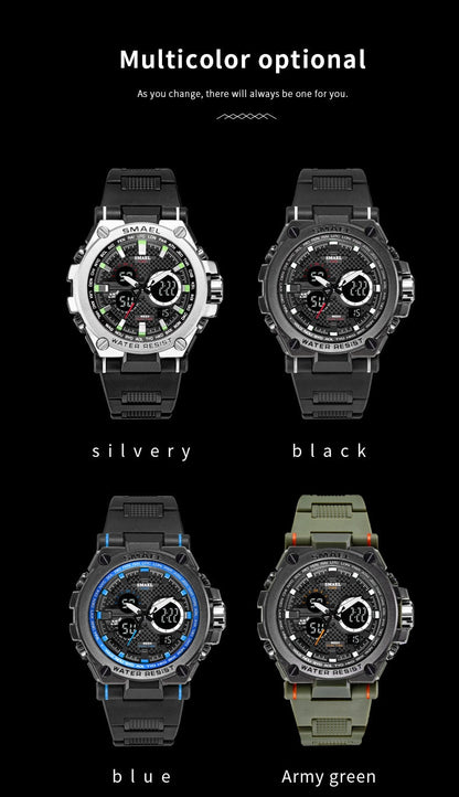 Men's Sport watch LED 50m water Resistant digital Multifunction Quartz Wristwatches The Clothing Company Sydney