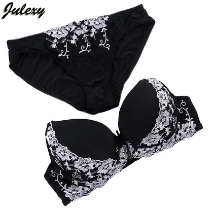 2 Piece Lace Embroidery Bra Brief Intimate Cotton Underwear Panties Set The Clothing Company Sydney