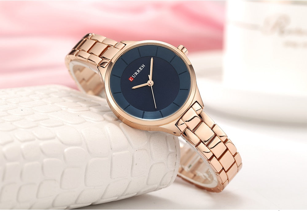 Top Brand Fashion Stainless Steel Band Quartz Wrist Watch Ladies Watches The Clothing Company Sydney