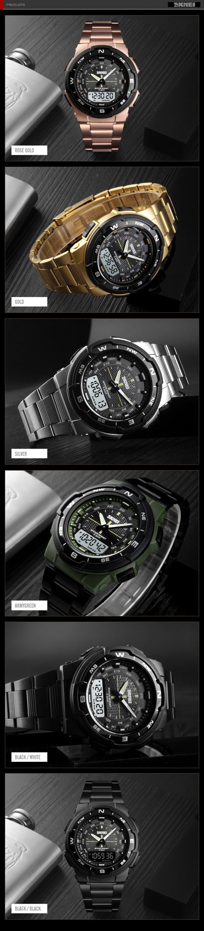 Outdoor Sport 50m Waterproof Digital Quartz Dual Time Military Sports Watch The Clothing Company Sydney